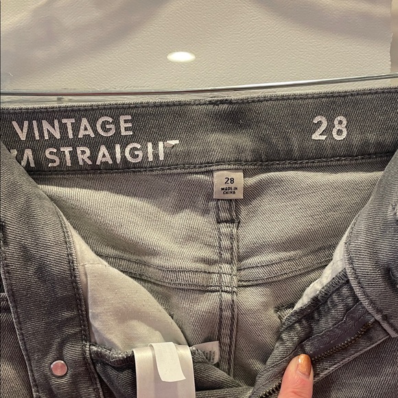 J. Crew Women's 28 Vintage Slim  Straight Gray - Picture 3 of 5